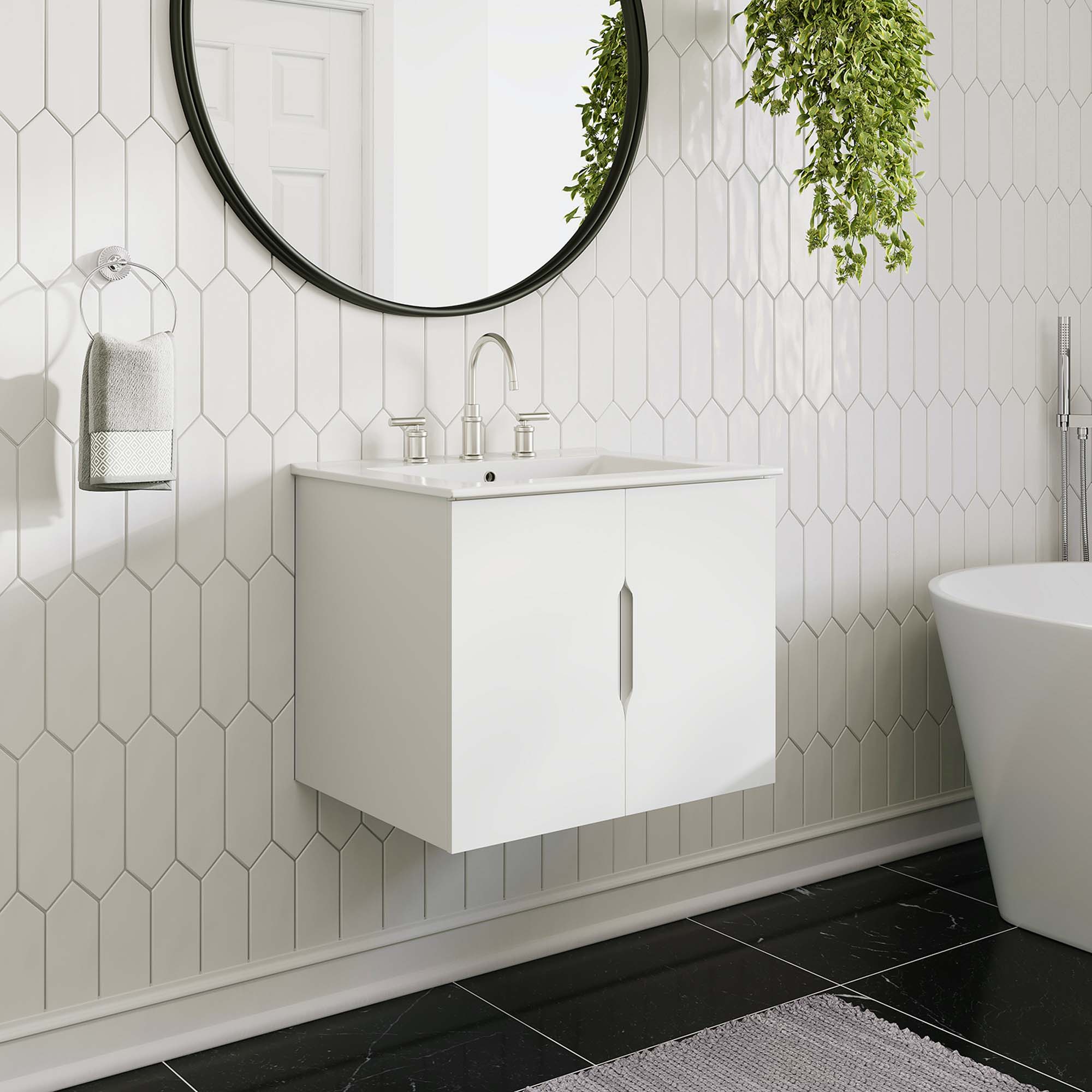 EEI-4893-WHI_8_.jpg Vitality 24" Bathroom Vanity Cabinet (Sink Basin Not Included) - Image 1