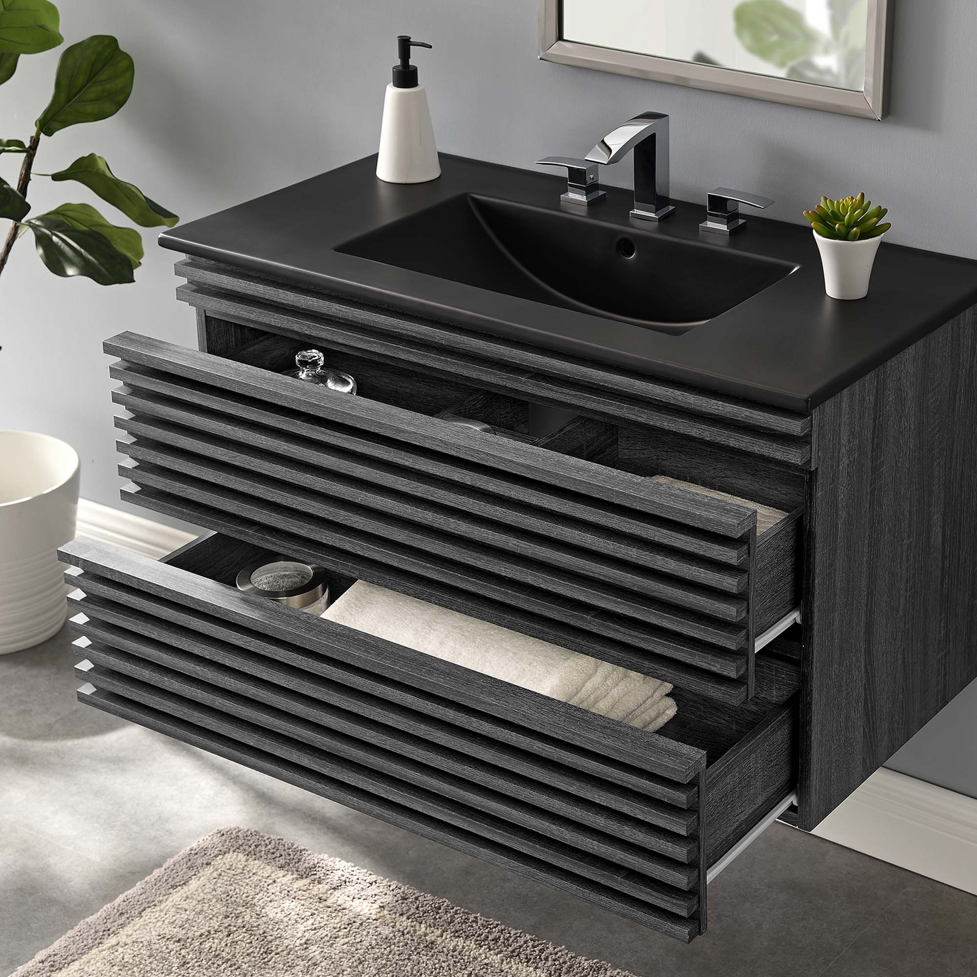 EEI-5395-CHA-BLK_8_.jpg Render 36" Wall-Mount Bathroom Vanity - Image 9