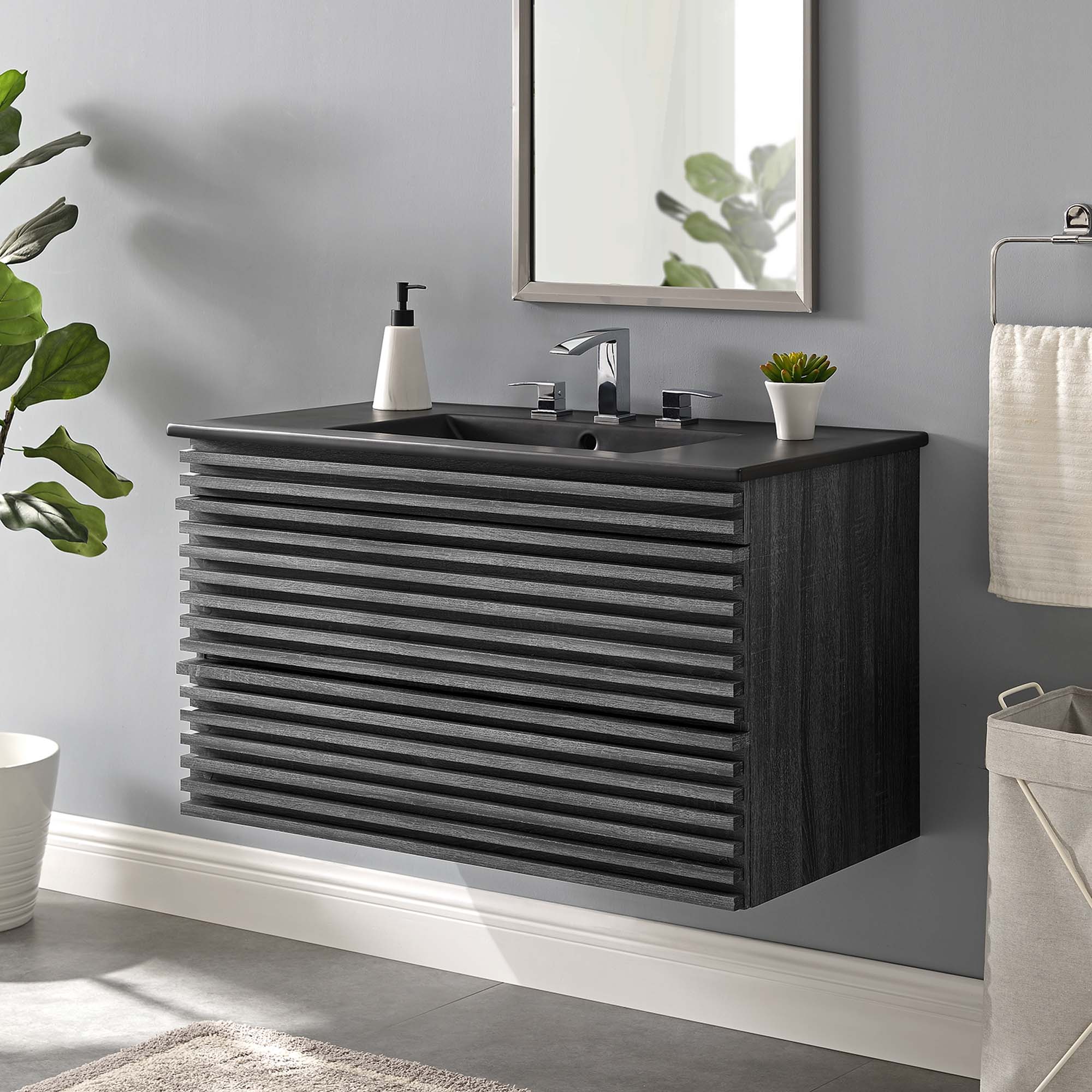 EEI-5395-CHA-BLK_9_.jpg Render 36" Wall-Mount Bathroom Vanity - Image 1