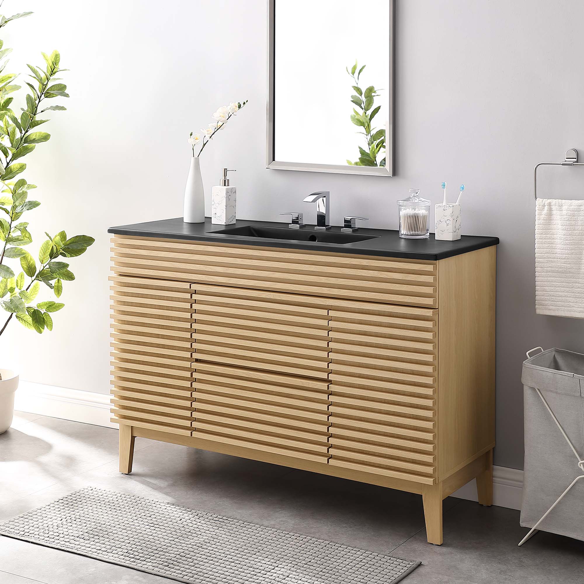 EEI-5398-OAK-BLK_11_.jpg Render 48" Single Sink Bathroom Vanity - Image 1