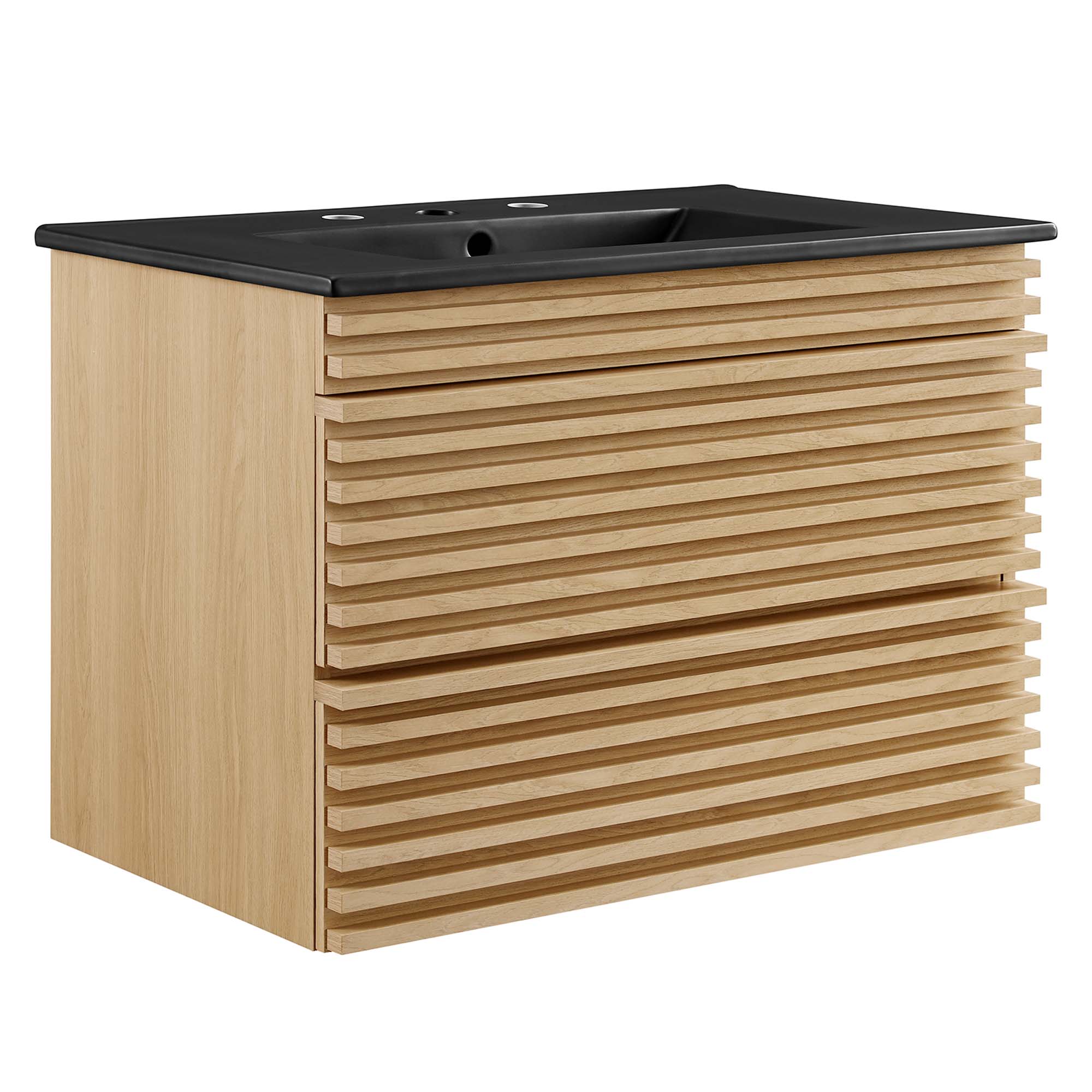 EEI-5417-OAK-BLK_1_.jpg Render 30" Wall-Mount Bathroom Vanity - Image 2
