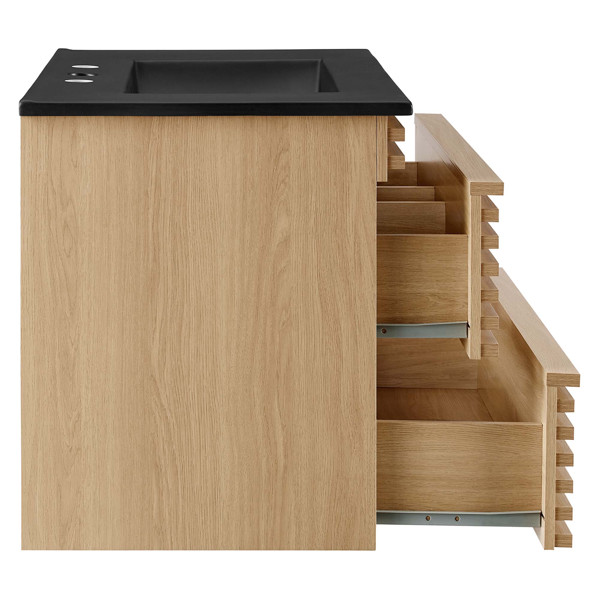 EEI-5417-OAK-BLK_4_.jpg Render 30" Wall-Mount Bathroom Vanity - Image 6