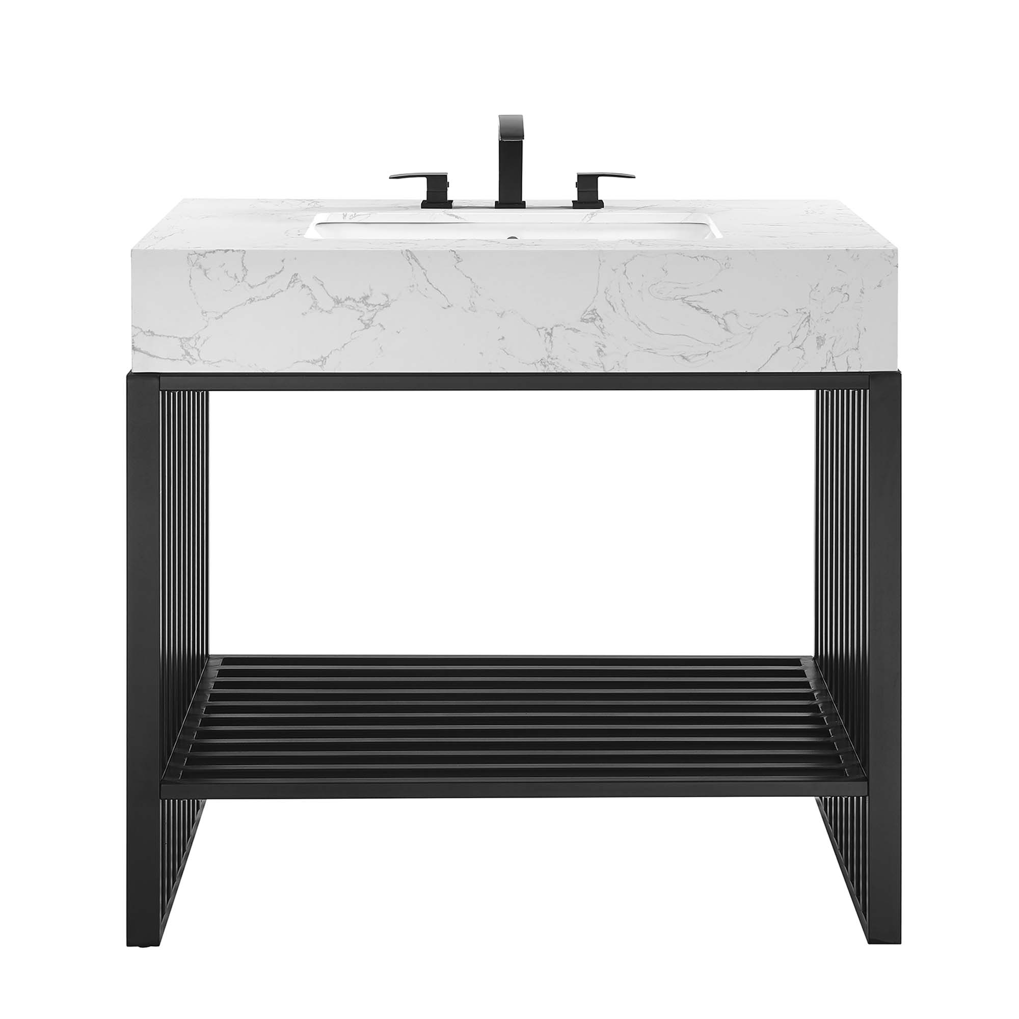 EEI-6108-WHI-BLK_3_.jpg Gridiron 36" Bathroom Vanity - Image 5