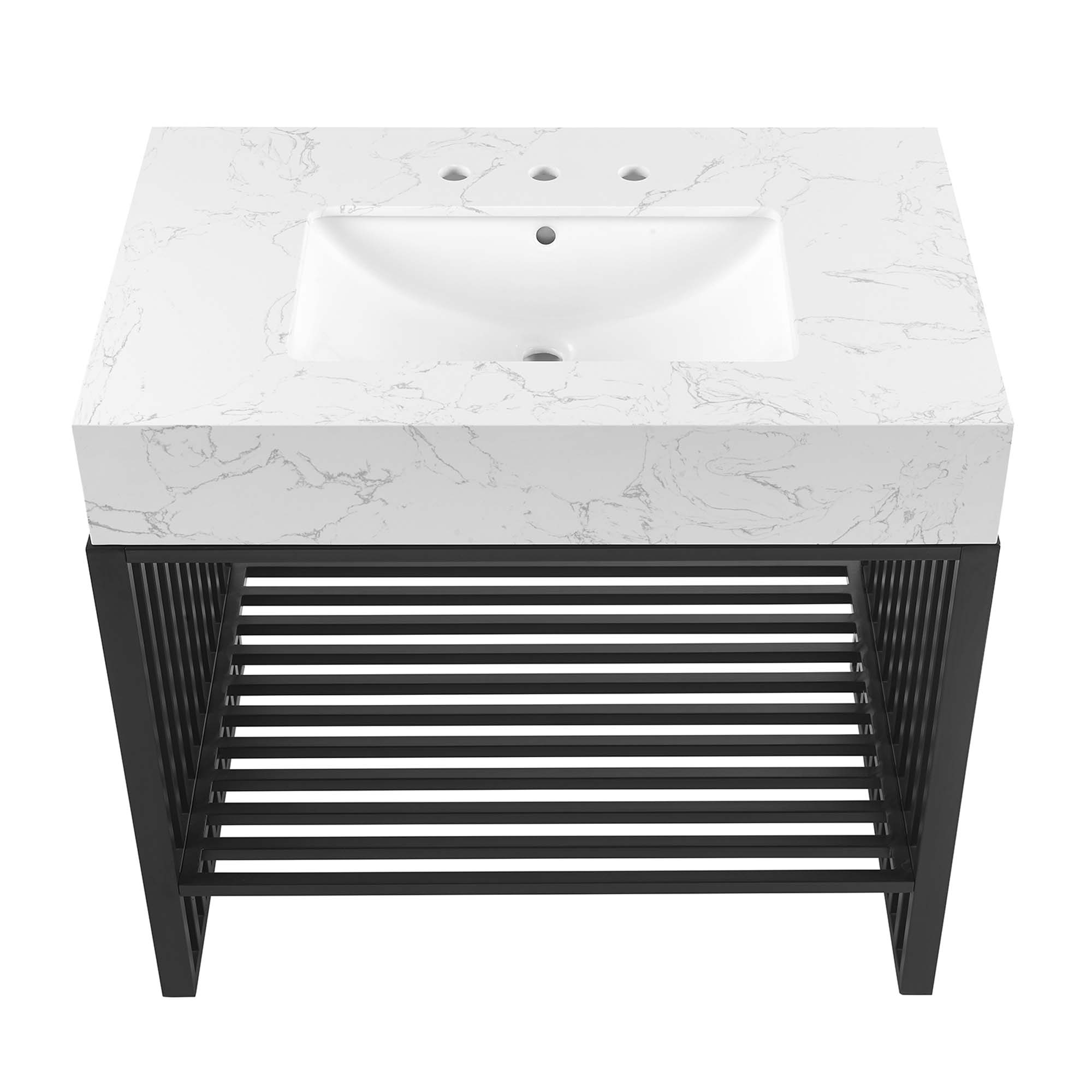 EEI-6108-WHI-BLK_4_.jpg Gridiron 36" Bathroom Vanity - Image 6