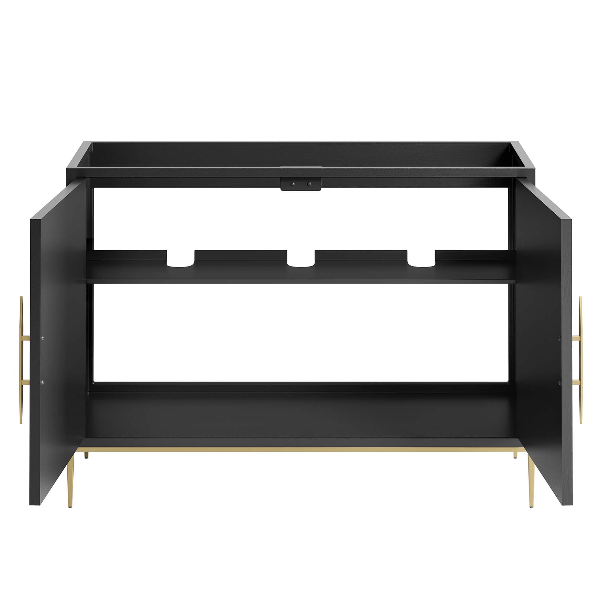 EEI-6163-BLK_5_.jpg Awaken 48" Double or Single Sink Compatible (Not Included) Bathroom Vanity Cabinet - Image 8