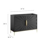Awaken 48" Double or Single Sink Compatible (Not Included) Bathroom Vanity Cabinet - Image 4