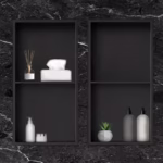 Recessed 13" x 25" x 4" Shower Niche with Central Shelf - Image 2