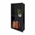 Recessed 13" x 25" x 4" Shower Niche with Central Shelf - Image 7