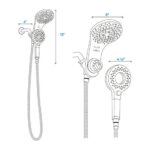 Advanced 10" Shower Head No Valve Shower Combo - Image 15